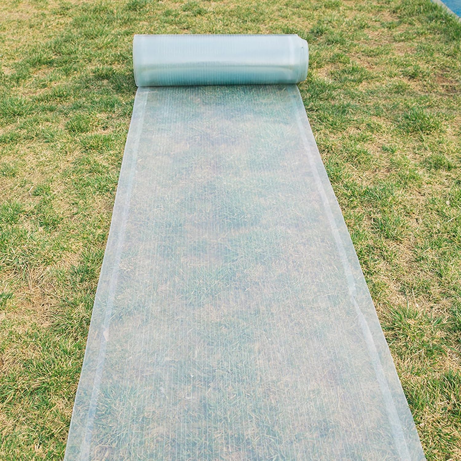 Polycarbonate Plastic Panels,1mm Clear Roof Sheet,UV Protection Glassfiber Panel,for Roof,Car Shed,Canopy,Cold Frame,Plant Cover,Easy to Bend & Cut (31.5in x 314.96in)