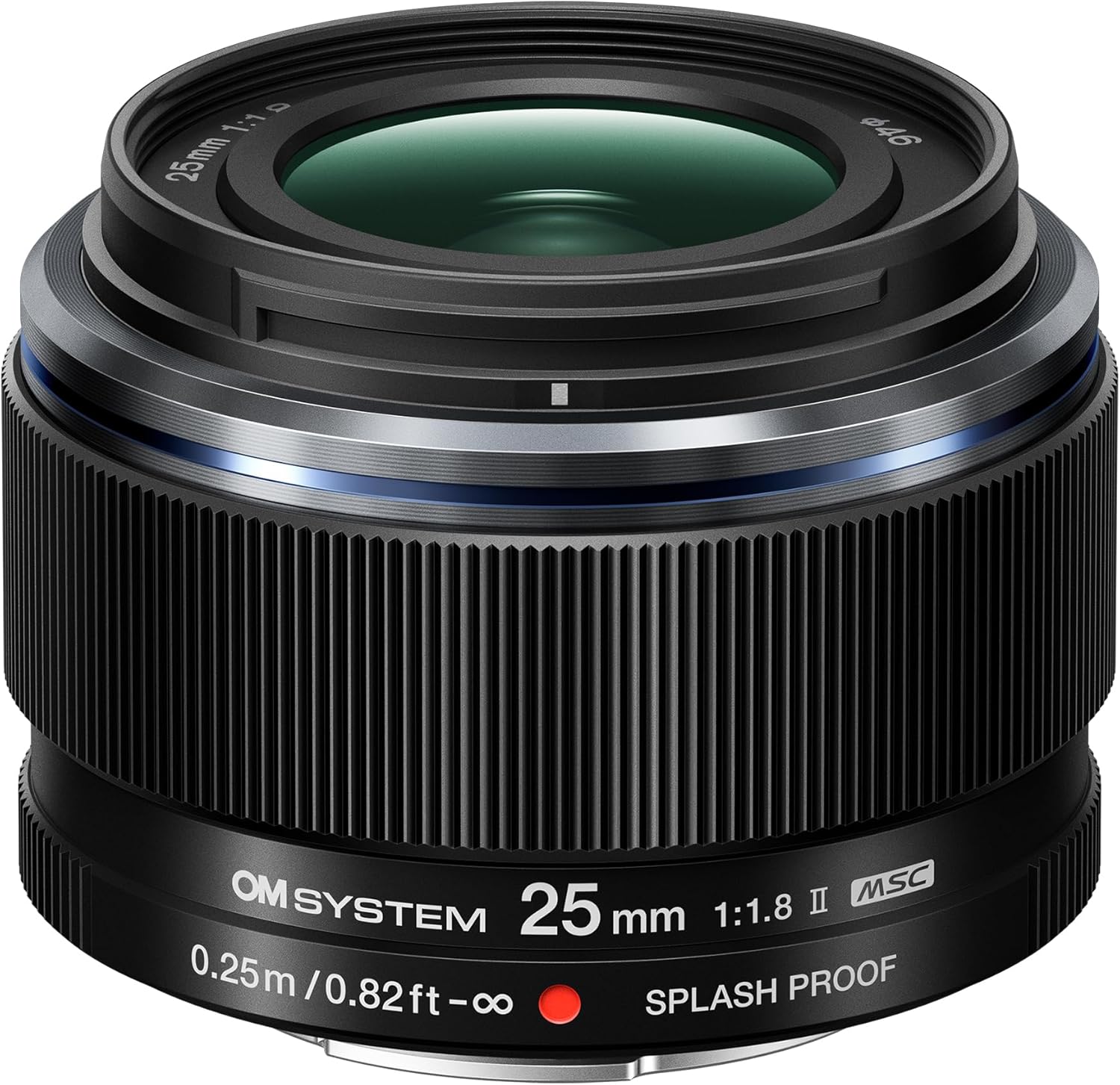 OM SYSTEM M.Zuiko Digital 25 mm F1.8 II Lens, Fast Fixed Focal Length for Micro Four Thirds System Cameras (OM System, Olympus OM-D and Pen, Panasonic G-Series), Black