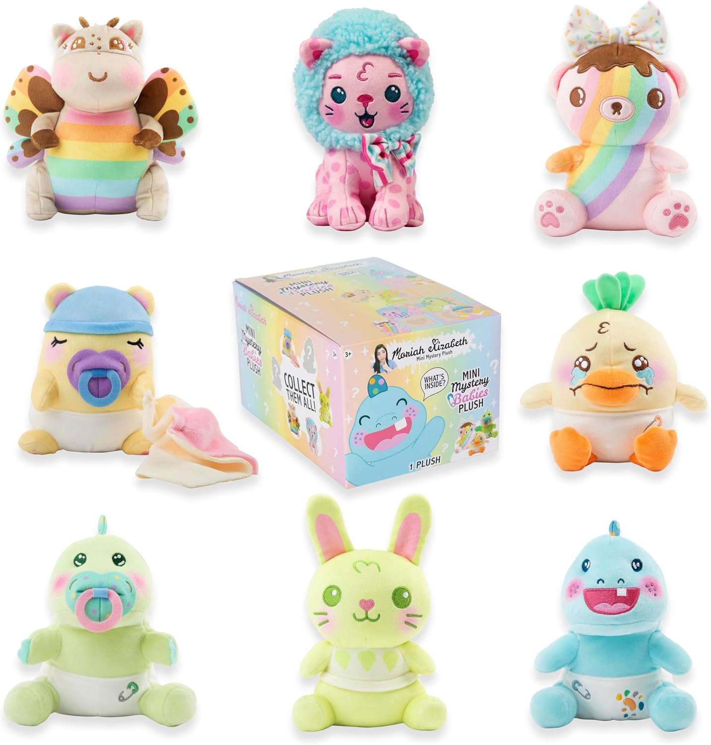 Moriah Elizabeth 6" Mini Mystery Plush – Series 4, Baby Mystery Plush, YouTube Craft Channel, Blind Box, 1 of 8 Possible, Official Merch