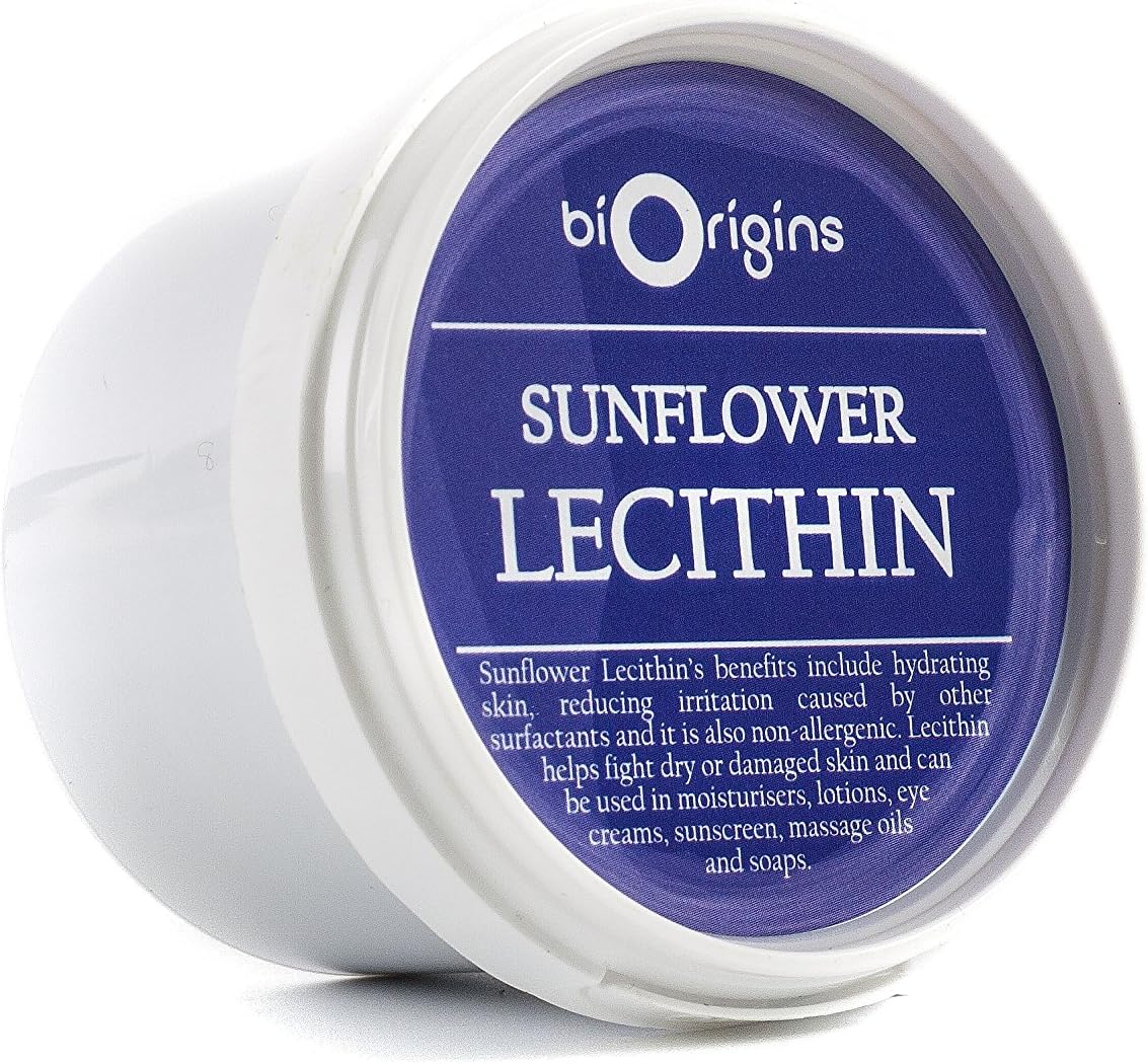 Mystic Moments | Sunflower Lecithin 100g | Natural Cosmetic Emulsifier | Hydrating Skincare Ingredient