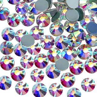 1440pcs Hotfix Rhinestones Flatback Crystal Rhinestones for Crafts Crafting Clothes Shoes DIY Decorations, SS20(4.8mm), Crystal AB