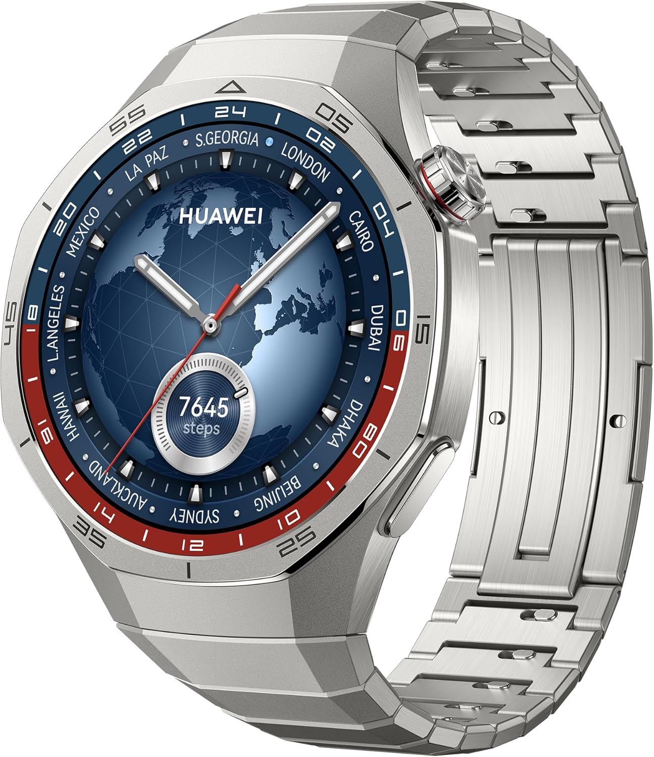 HUAWEI WATCH GT 5 Pro 46 mm Smartwatch, Sharp-Edged Design, Pro-level Sports Watch, Health Tracking, ECG monitoring, up to 14 Days Battery Life, GPS, Bluetooth call, iOS& Android Compatible, Titanium