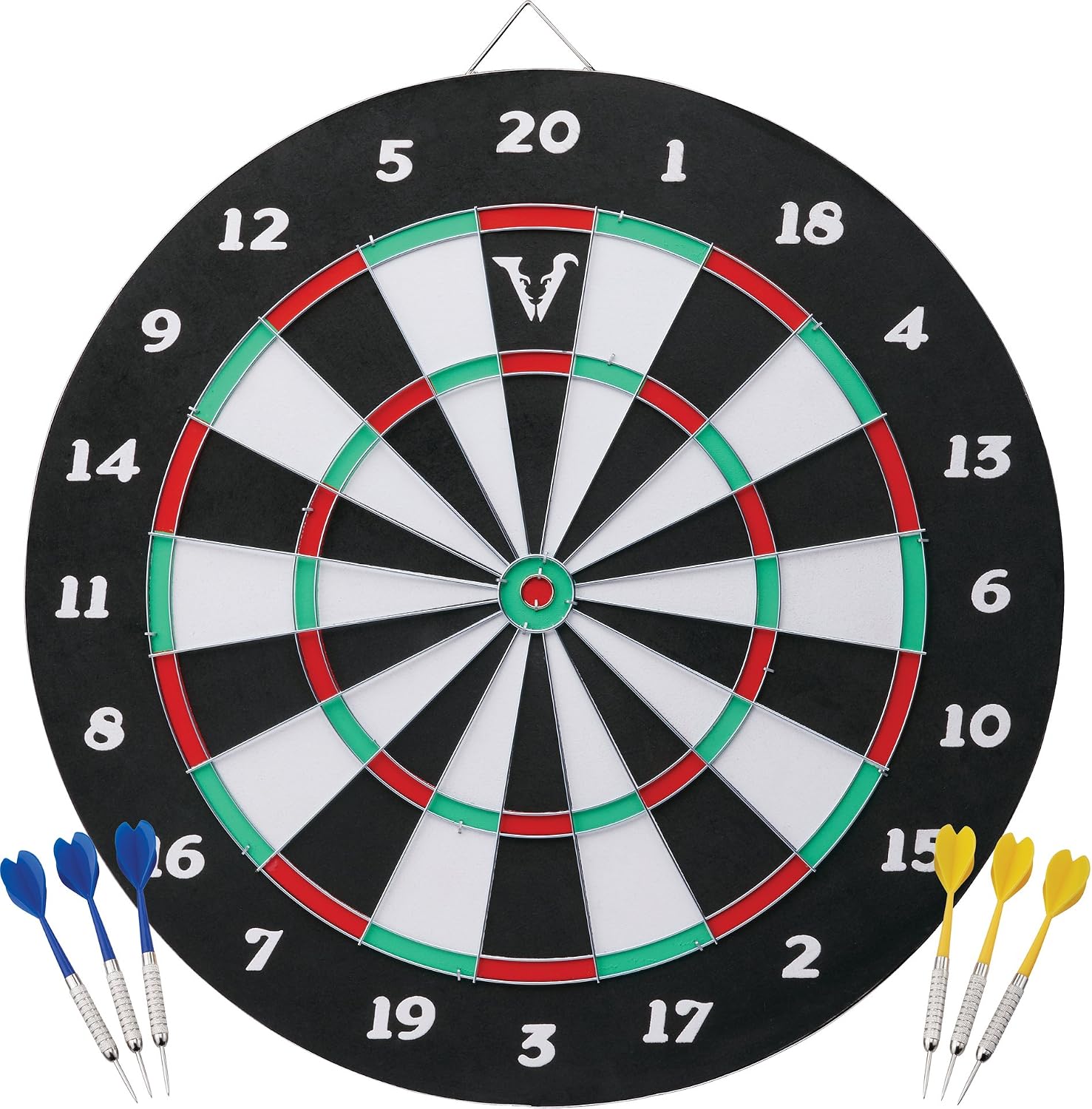 Viper Double Play 2-in-1 Baseball Dartboard with Darts,Black