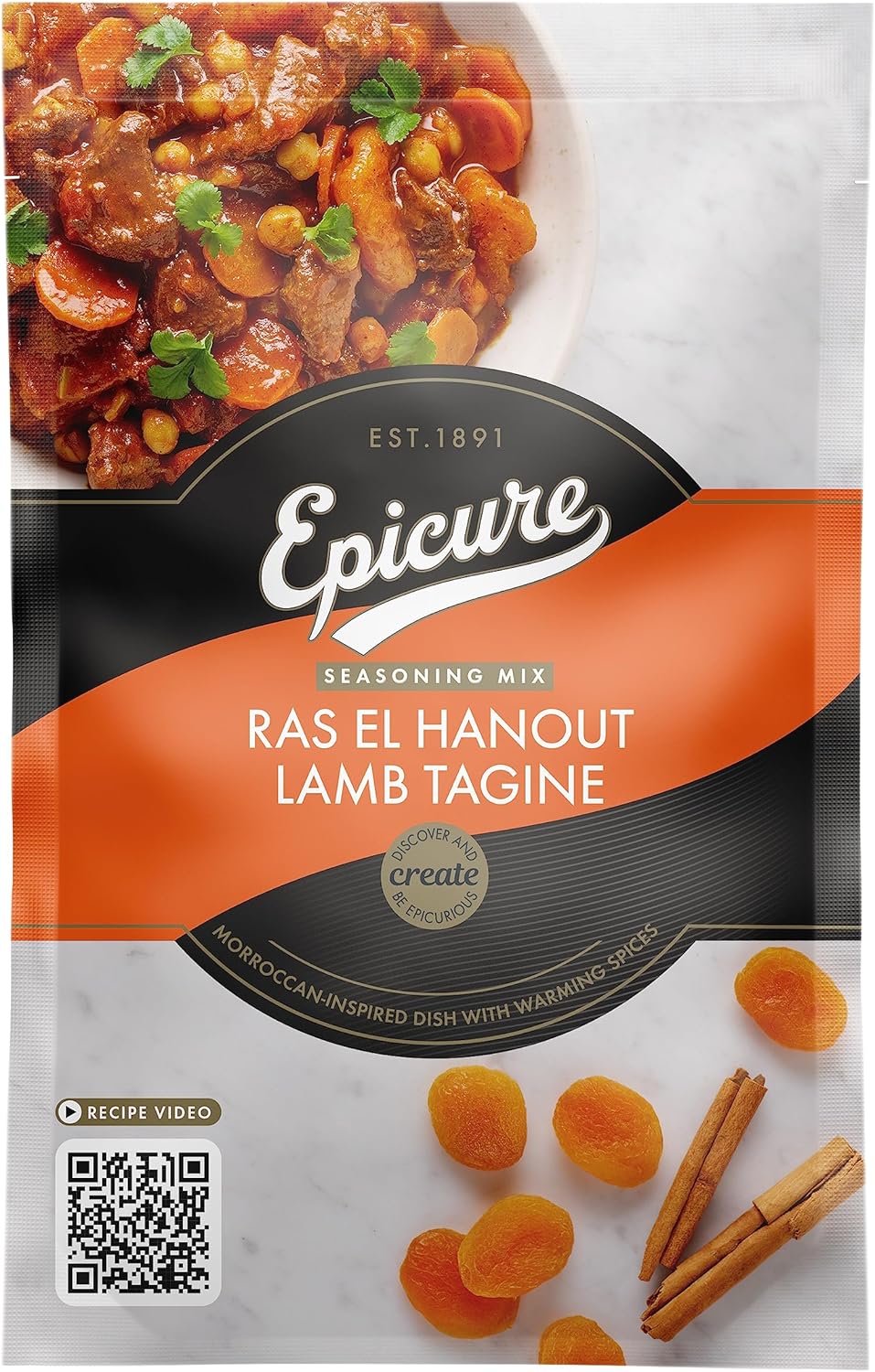 Epicure Vegan Ras El Hanout Lamb Tagine Seasoning Mix, 30 g, (Pack of 1)