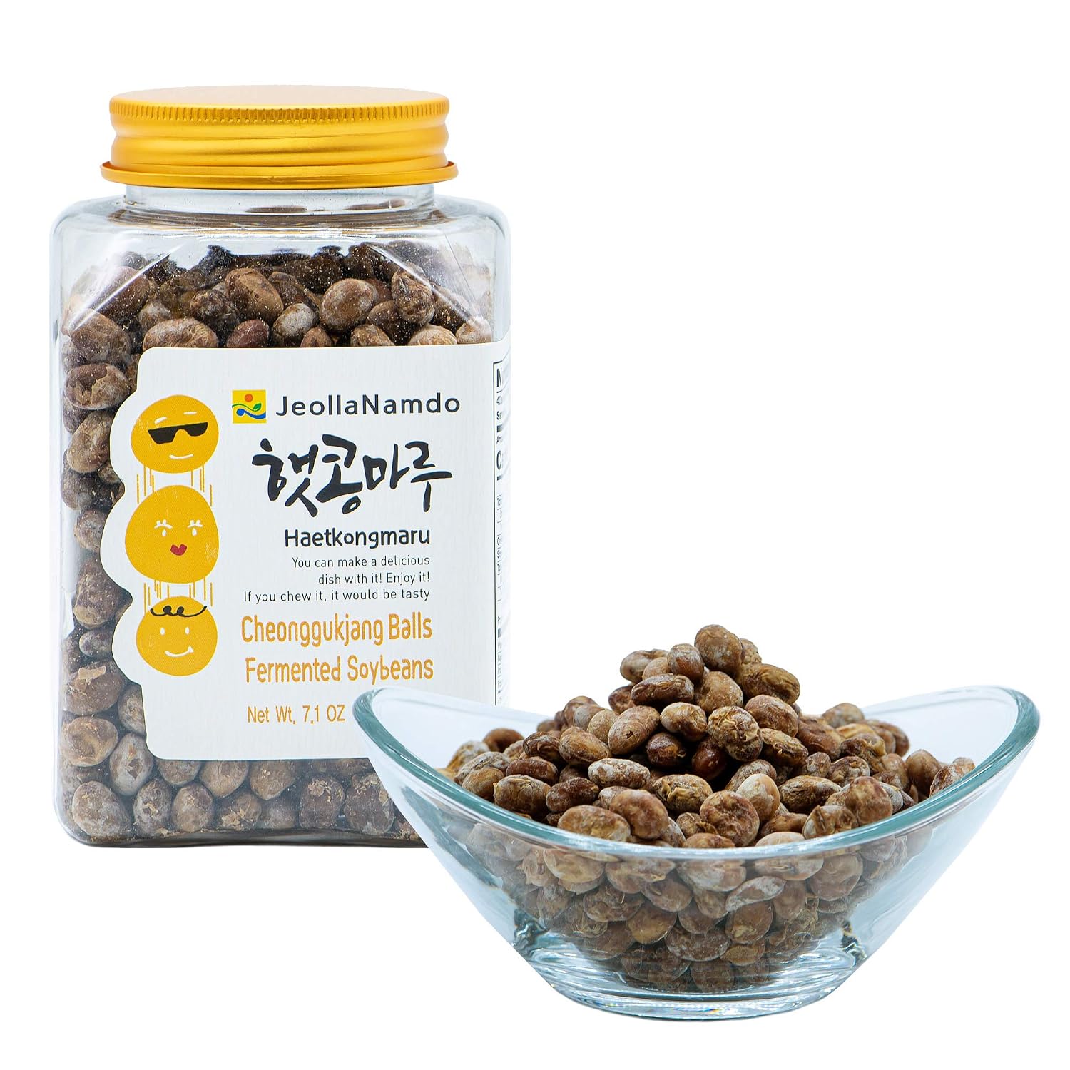 Fermented Dried Soybeans [ Korean Pantry ] Traditional Cheonggukjang Recipe, Vegan, No GMO or Gluten, Origin of Natto [ JRND Foods ] 200g