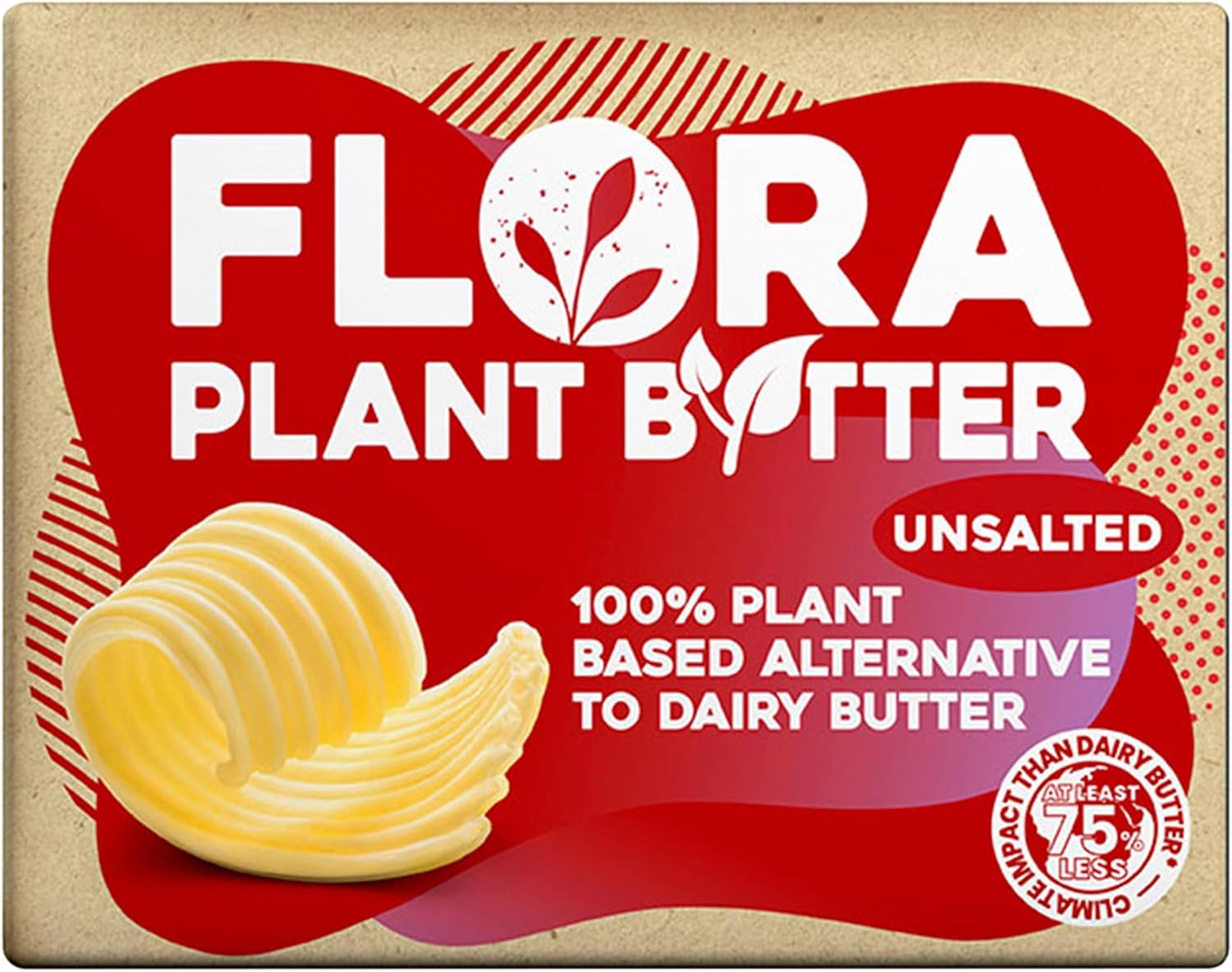 Flora Plant Butter Unsalted Block, 200g