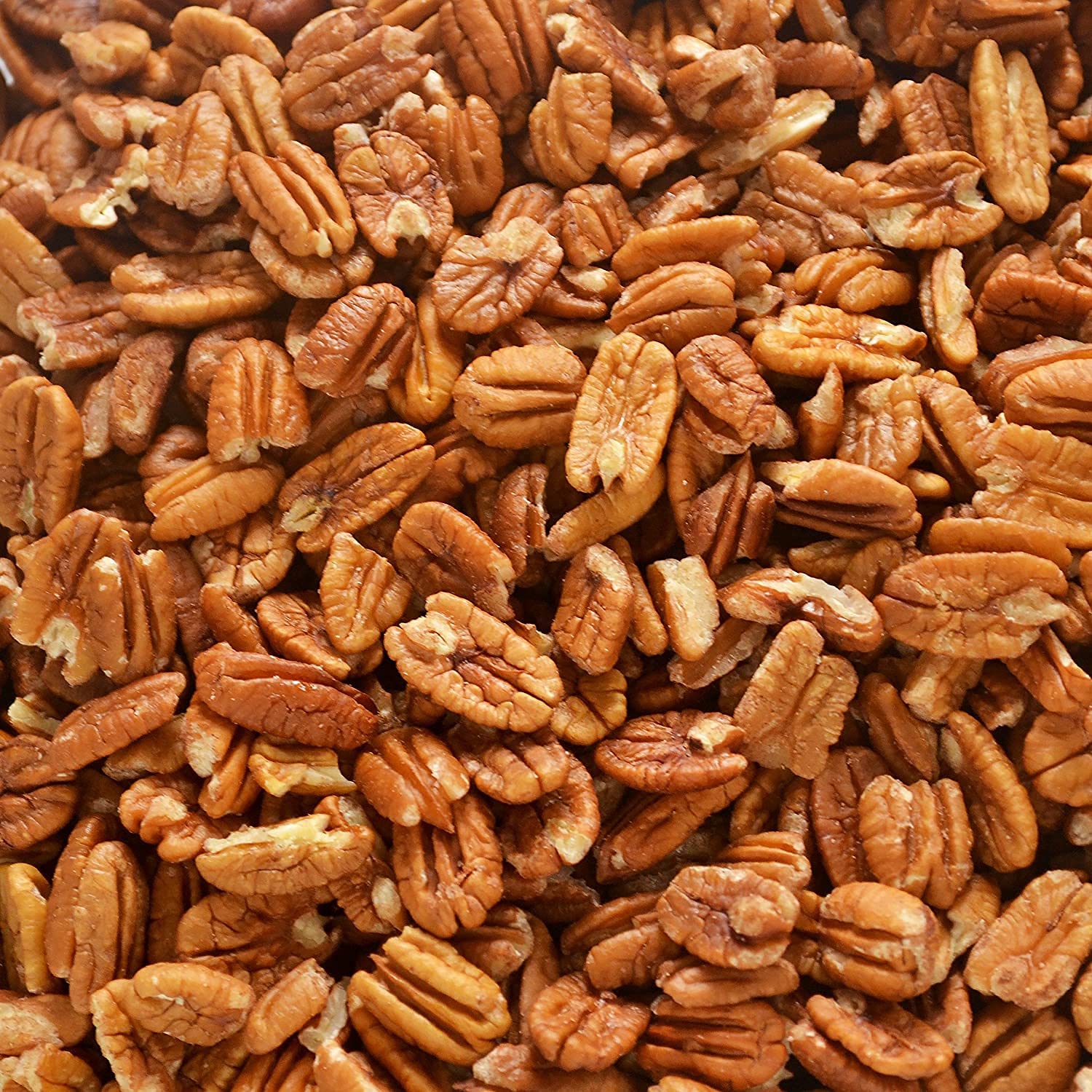 Pecan Shop Raw Unpasteurized Shelled Texas Native Pecans, Wild-Harvested and Tested Pesticide-Free Pecan Halves in Oxygen-Barrier Bag for Peak Freshness - 2 lb