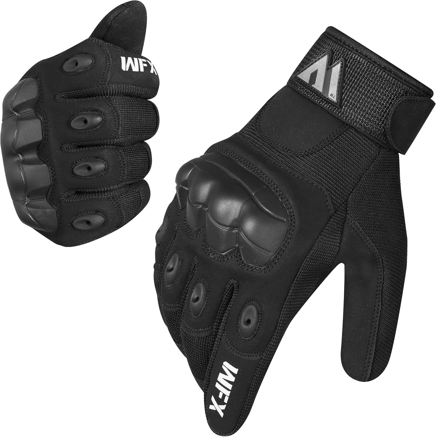 WFX Motorcycle Gloves Full Finger Touchscreen Breathable Protective Motorbike Gloves for Riding Road Racing Climbing Motocross Racing Cycling BMX ATV MTB for Men and Women
