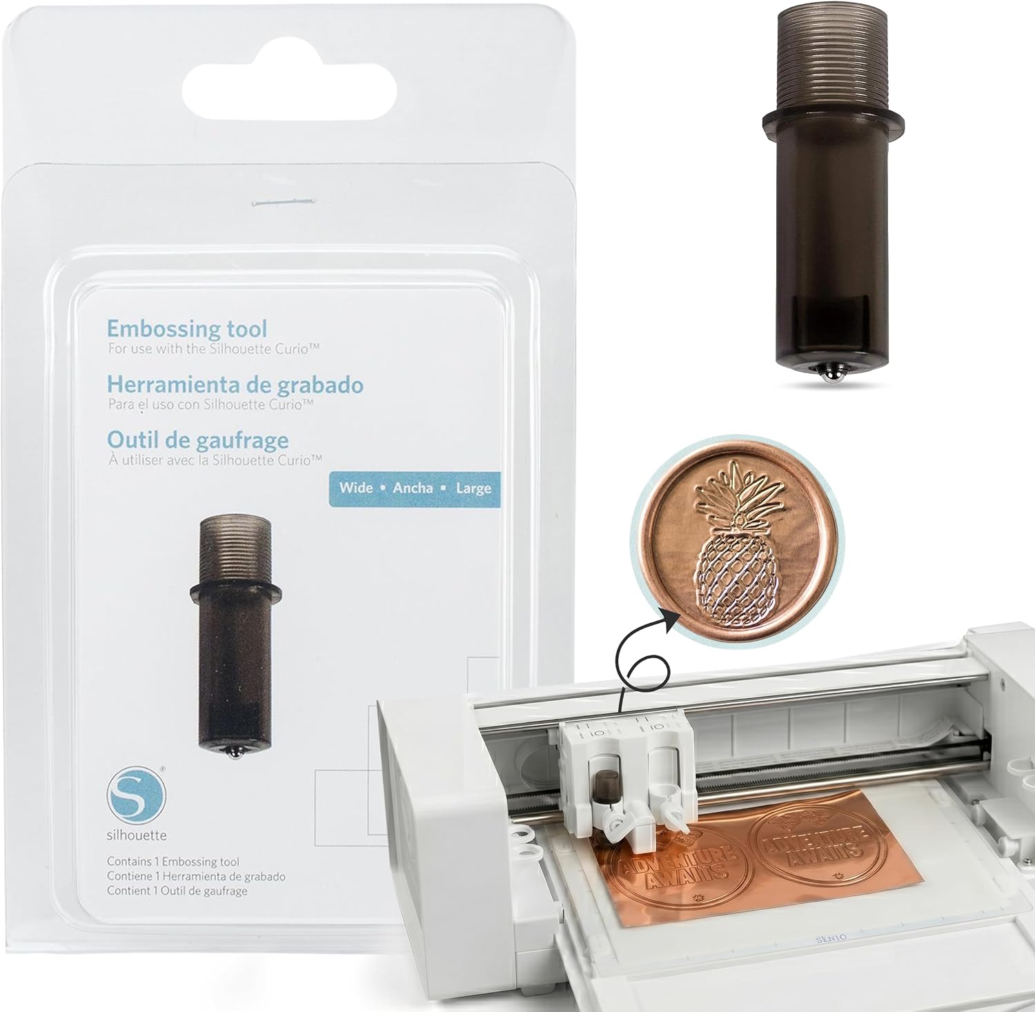 Silhouette Curio Fine Embossing Tool, 3mm Tip - 1 Pack