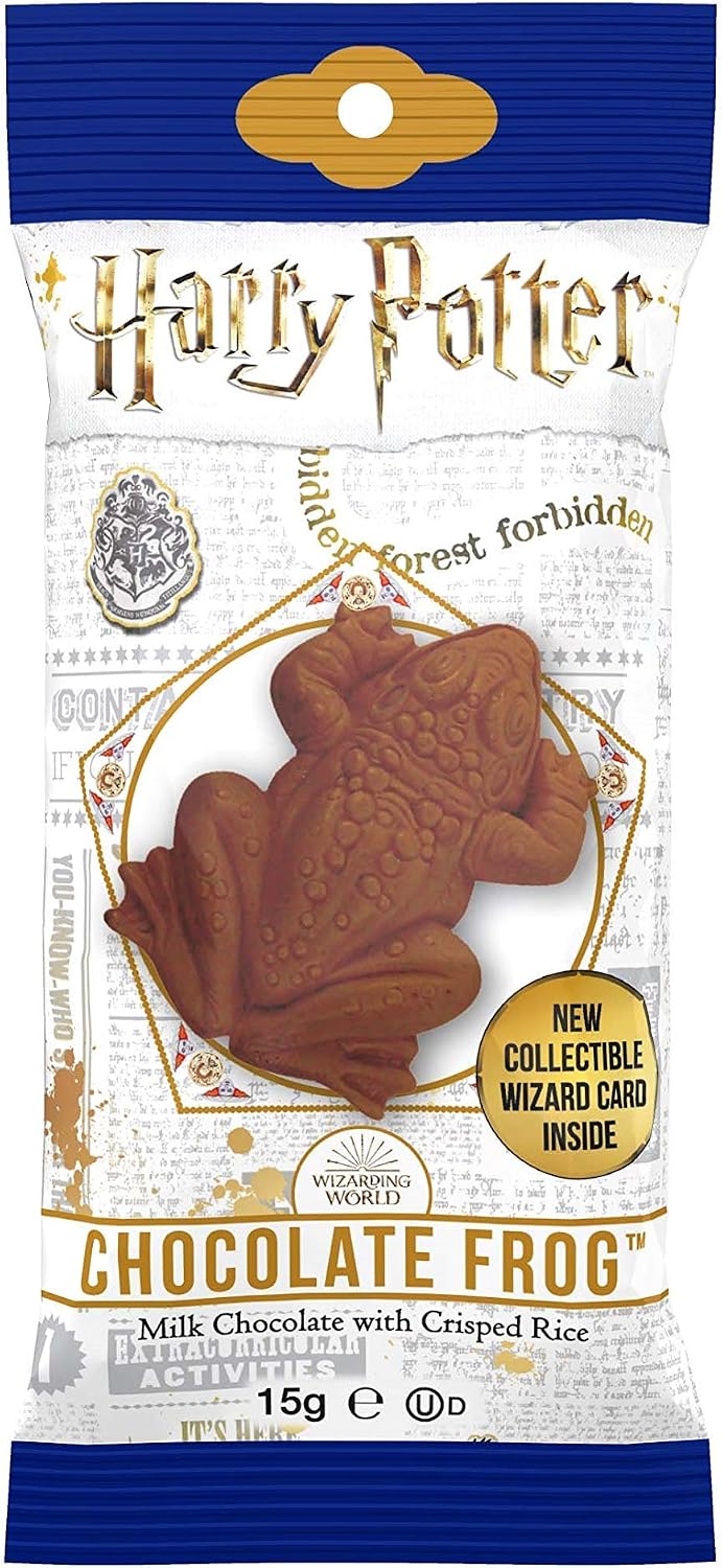 Harry Potter, Warner Brothers Milk Chocolate Frog With Collectible Wizard Trading Card