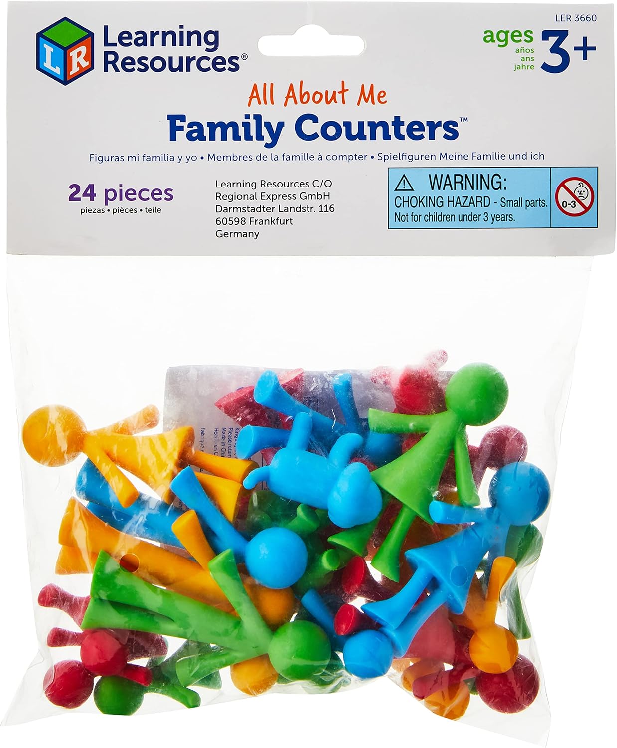 Learning Resources LER3660 All About Me Family Counters, Multicoloured, 24 Age 5+