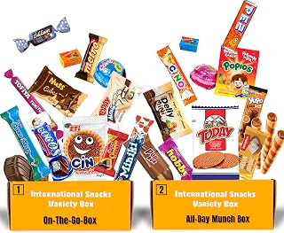 Snacks From Around The World Box - Turkish Snack Box - Different Country Snacks - European Candy Crate - Bite Sized Foreign Exotic Snacks - Variety of Unique Sweets and Savory Snacks from Turkey - 24ct