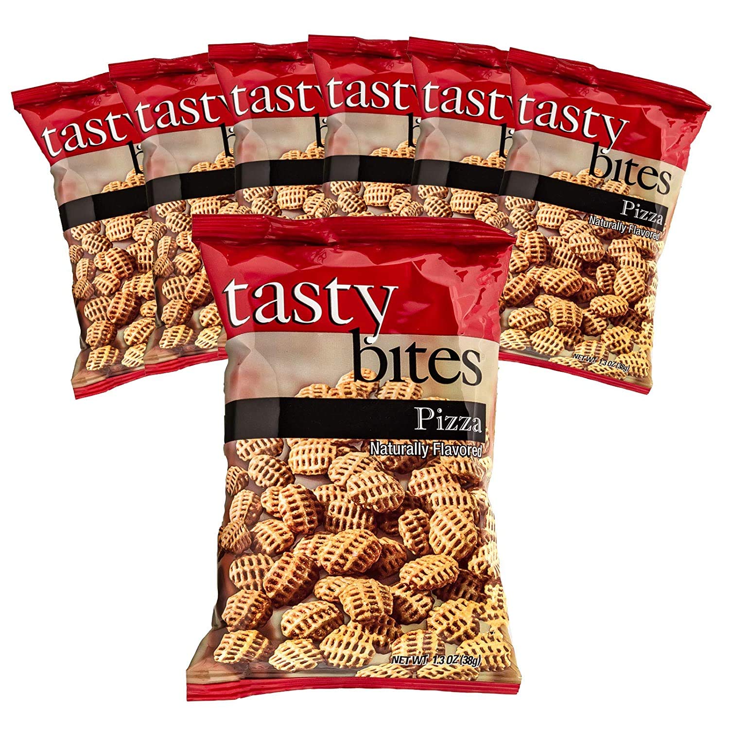 Diet Protein To Go - Party Mix Tasty Bites, 10g Protein, Low Fat, Low Sugar, Gluten Free, Healthy Diet Snack, 7 Bags (Pizza, 7 Bags)