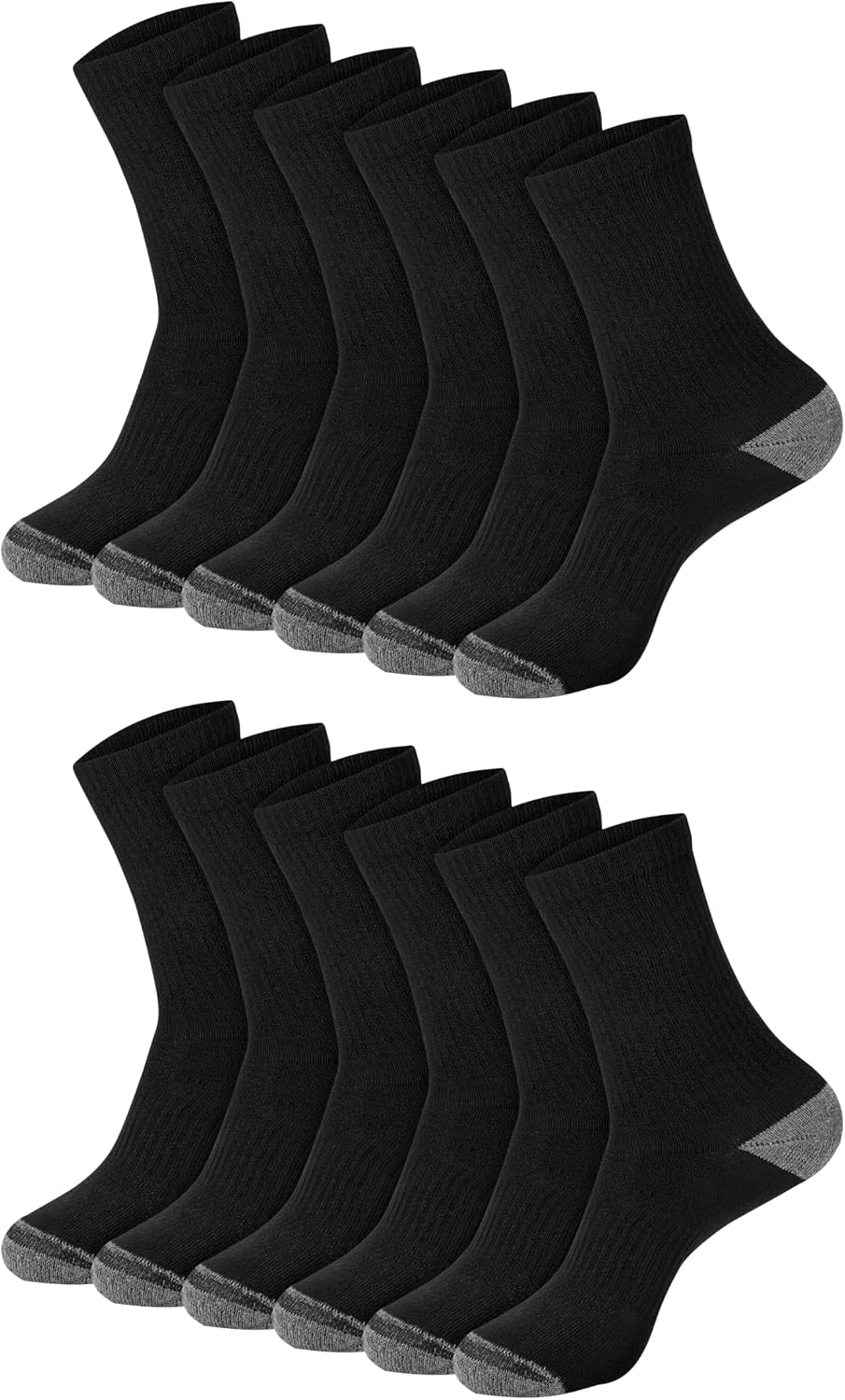 Hanes Men's Socks, Active Cool X-temp Lightweight Moisture-wicking Cushioned Ankle, Crew and No Show, 12 and 14 Pair Packs