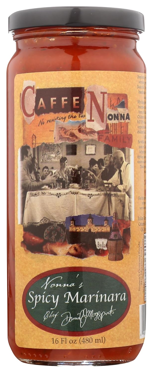 NONNAS GOURMET Spicy Marinara Sauce, 16 FZ