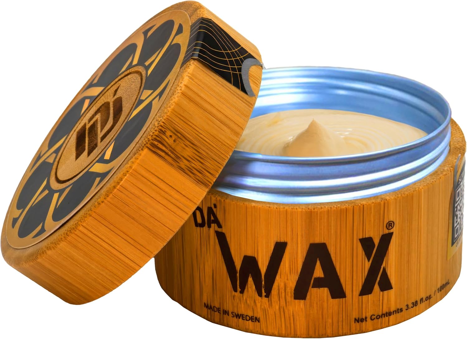 Da’Dude Da Wax: Hair Wax for Men, Strong Hold & Matte Finish, Eco-Friendly Bamboo Tub, Styling Wax for All Hair Types 100 ml