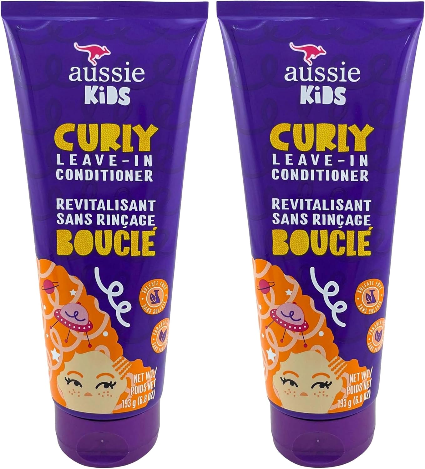 P&G-Aussie Aussie Kids Curly Hair Conditioner No Conditioner 180g (Pack of 2)