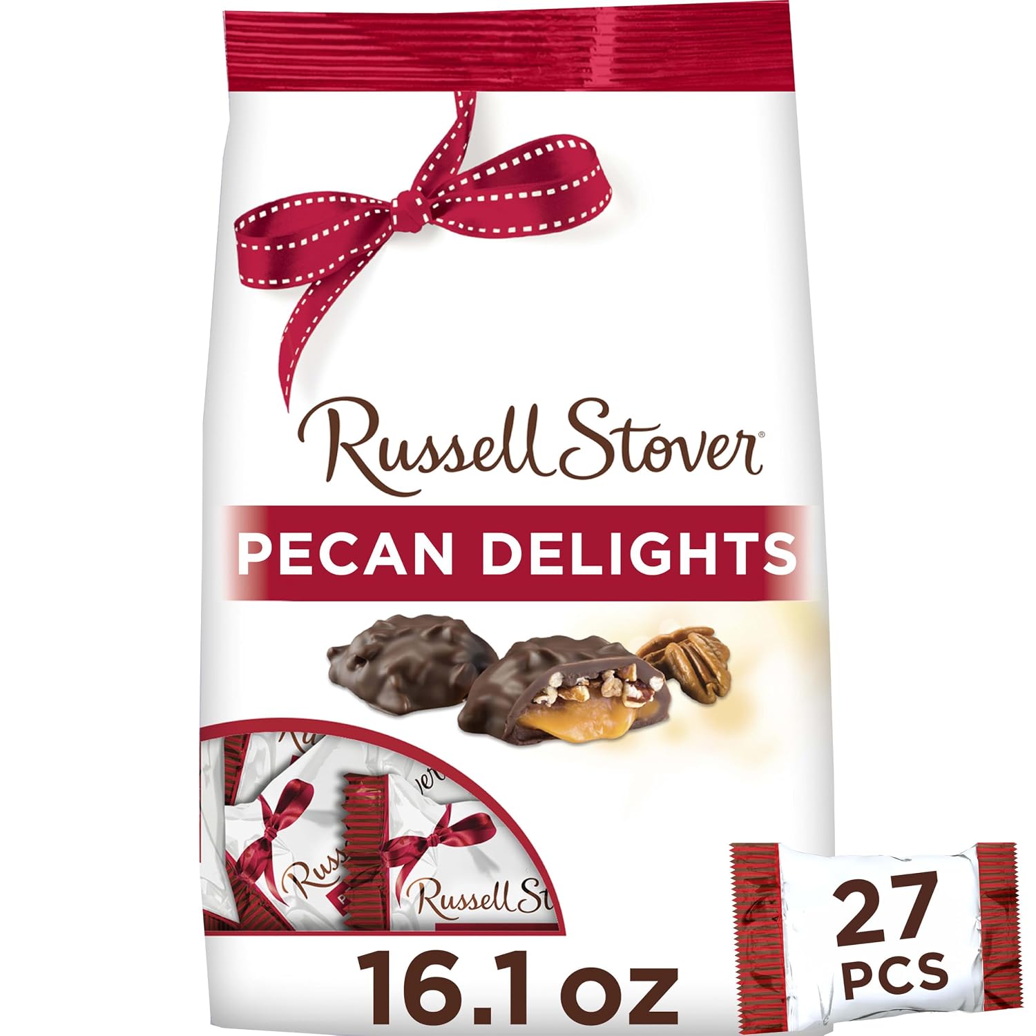 RUSSELL STOVER Milk Chocolate Pecan Delight Candy Gift 16.1 oz.
