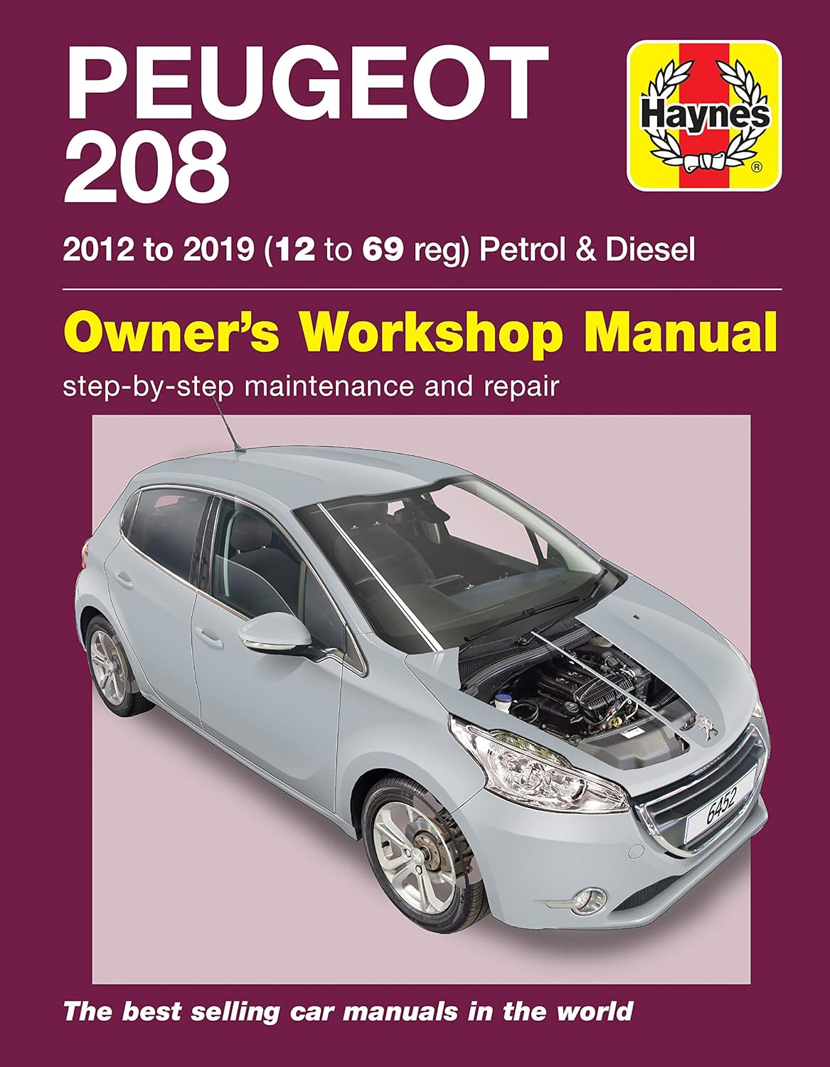 Haynes Peugeot 208 Petrol & Diesel (12-19) 12-69 Repair Manual (Paperback)