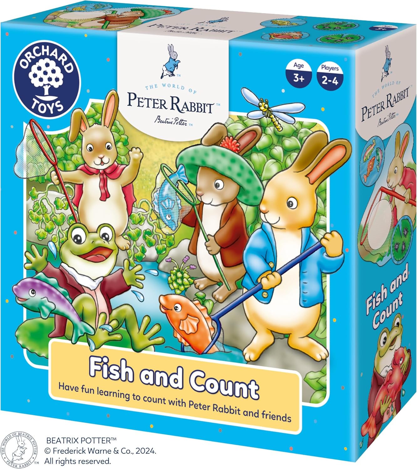 Orchard Toys Peter Rabbit™ Fish and Count - Counting Board Games for 3 Year Olds - Learning and Educational Children's Games for Boys, Girls, Toddlers, and Kids Age 3 and Up - 2-4 Players