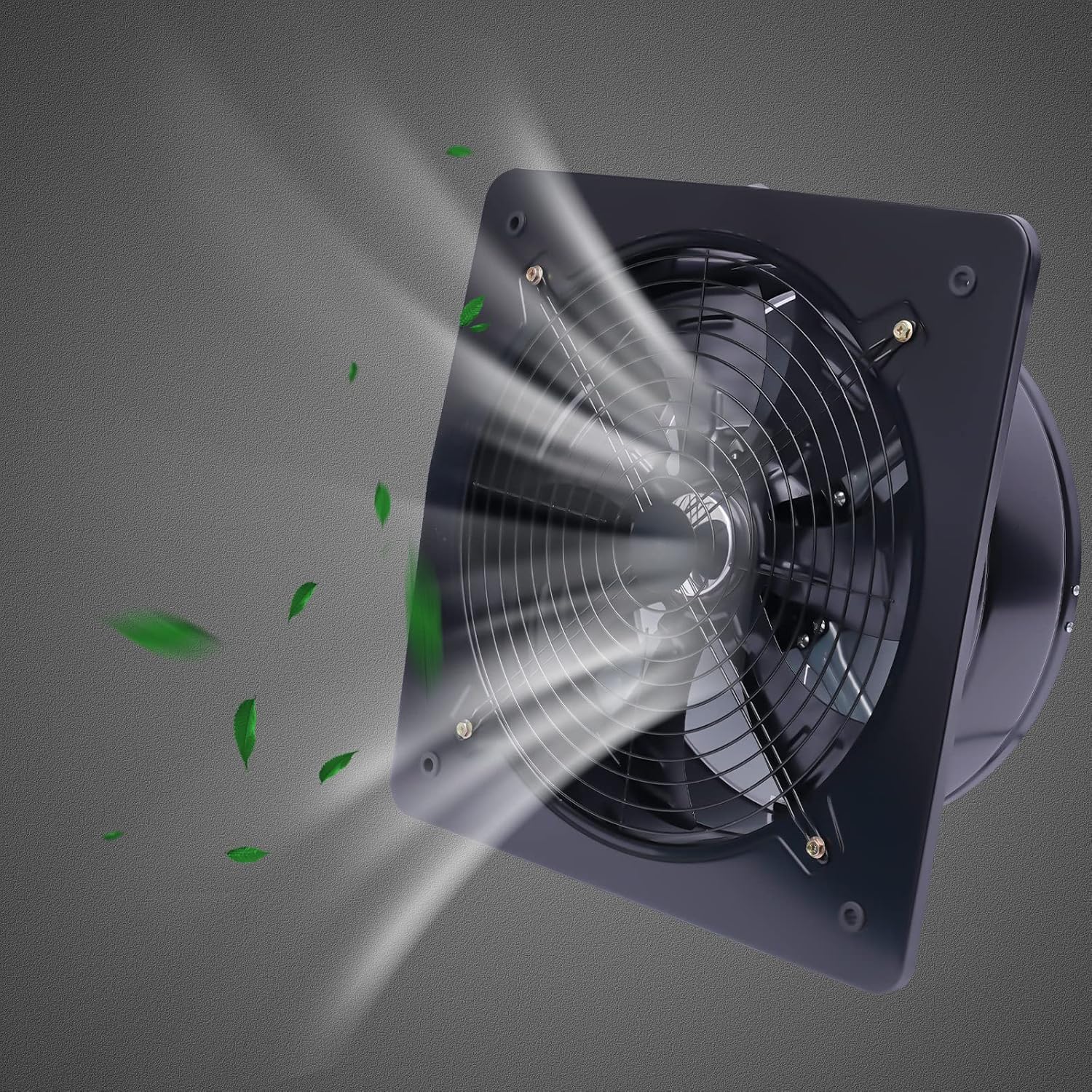 Explosion Proof 16'' Utility Blower, 750W Paint Booth Exhaust Fan 2800RPM Industrial Ventilation Extractor Exhaust Air Blower Wall Mounted Utility Blowers Fan 8000m³/hAirflow for GarageKitchen