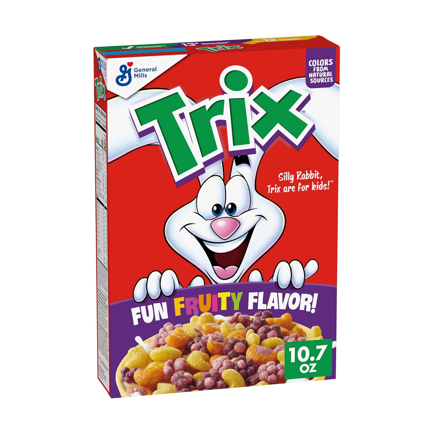 Trix Breakfast Cereal, 6 Fruity Shapes, 10.7 oz