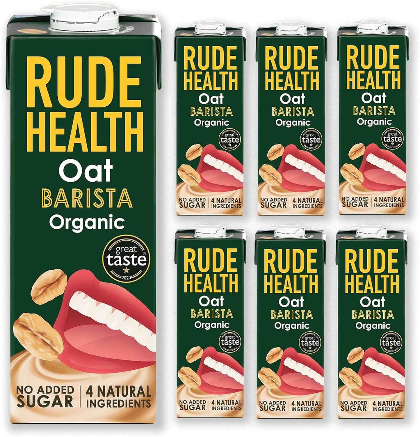 Rude Health Organic Oat Barista Drink 1 Litre. (Pack of 6)