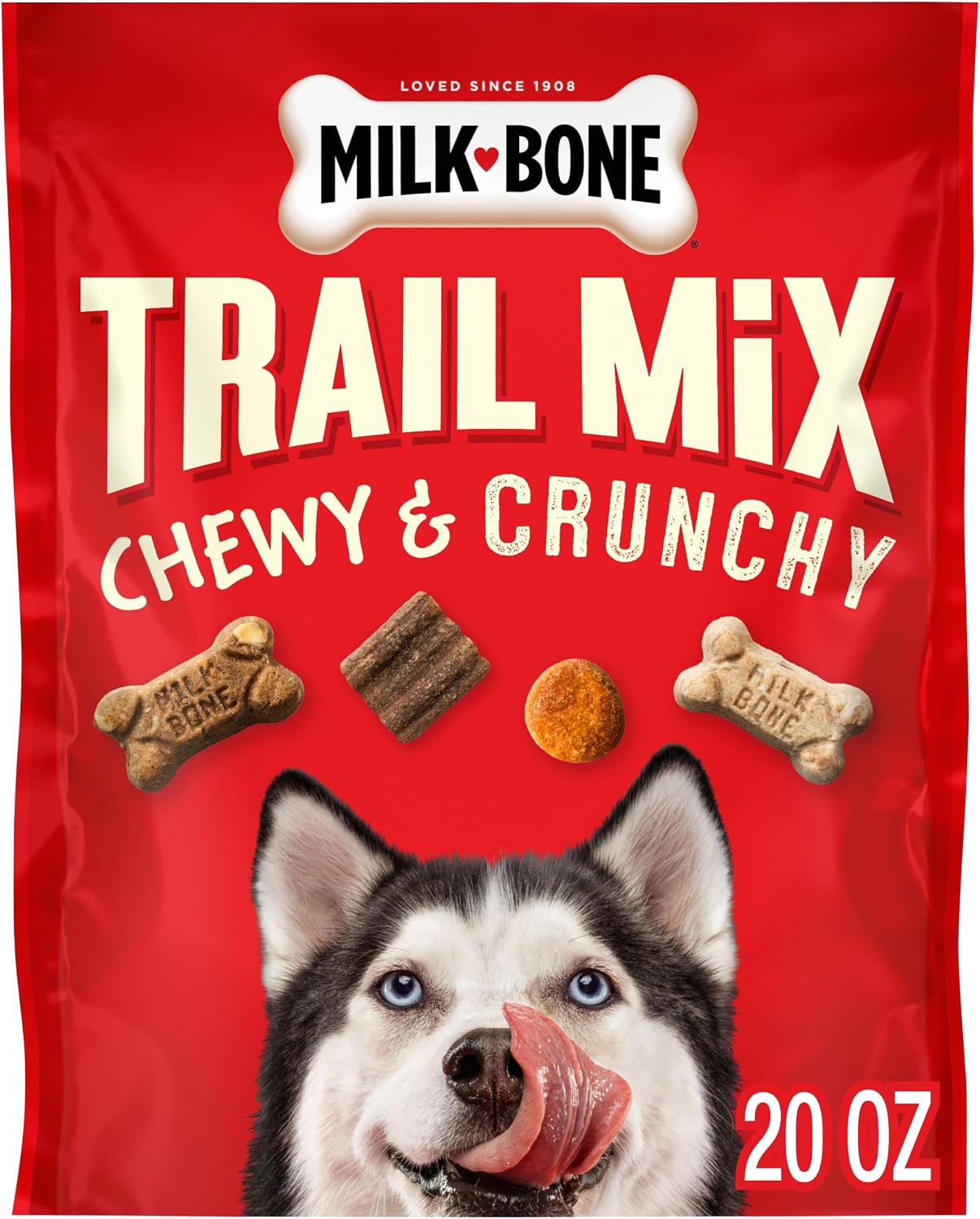 Milk-Bone Trail Mix, Crunchy & Chewy Dog Treats, 20 Oz. Bag