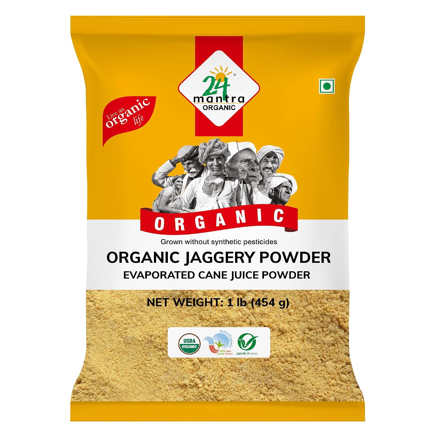 24 Mantara 24 Mantra Organic Jaggery Powder - 1 Lb