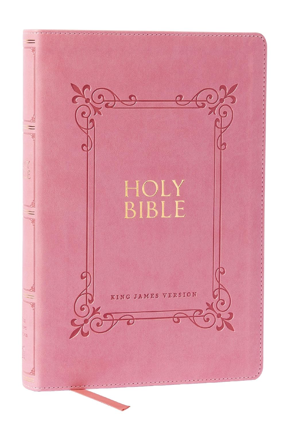 KJV Holy Bible: Large Print with 53,000 Center-Column Cross References, Pink Leathersoft, Red Letter, Comfort Print: King James Version