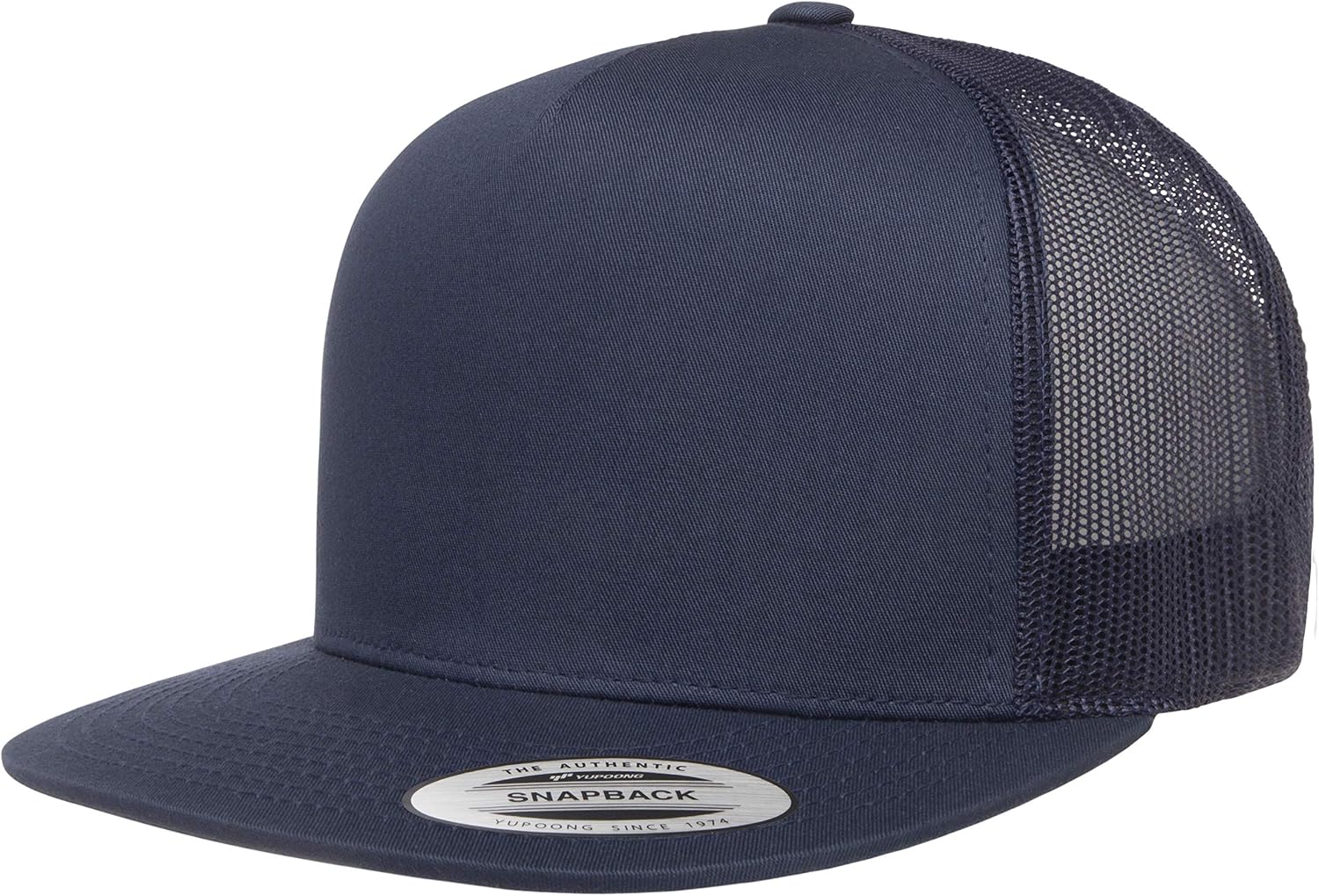 Flexfit Men's one_Size Trucker Cap, Navy, Alpha