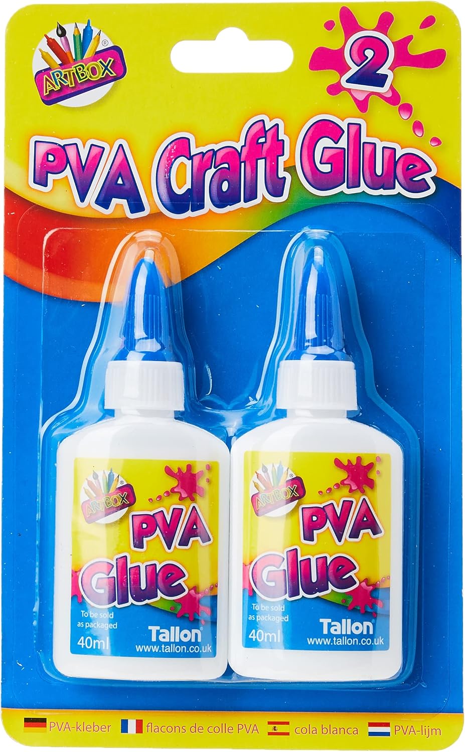 ART BOXArtbox 40ml PVA Glue Bottle (Pack of 2)
