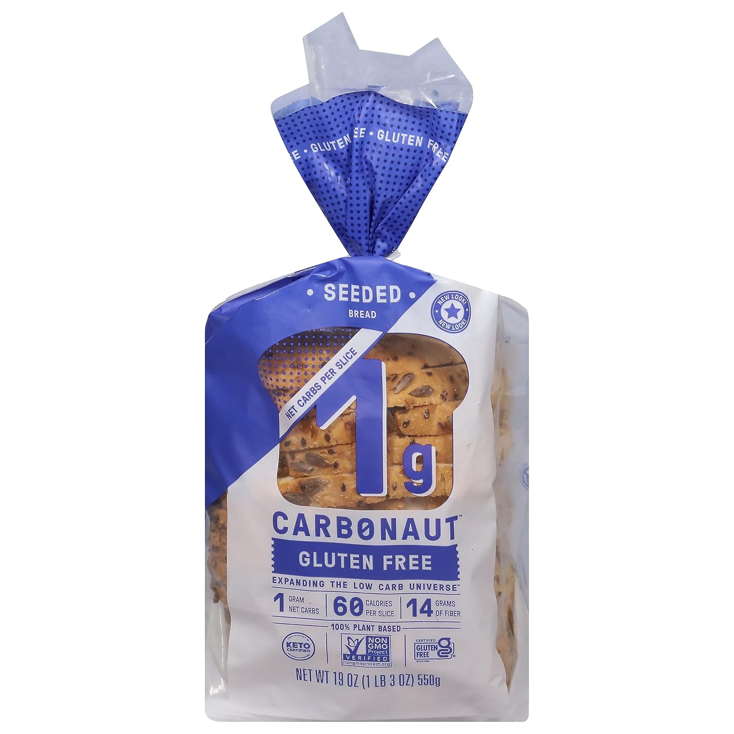 Carbonaut Seeded Low Carb Keto Bread, 19 OZ