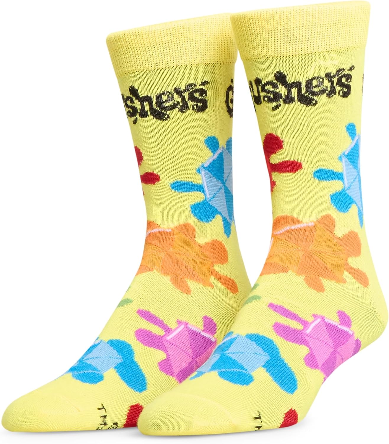 Crazy Socks – Food & Drink Novelty Crew Socks – Large – Licensed Dr Pepper Gushers Dunkaroos Gift Socks