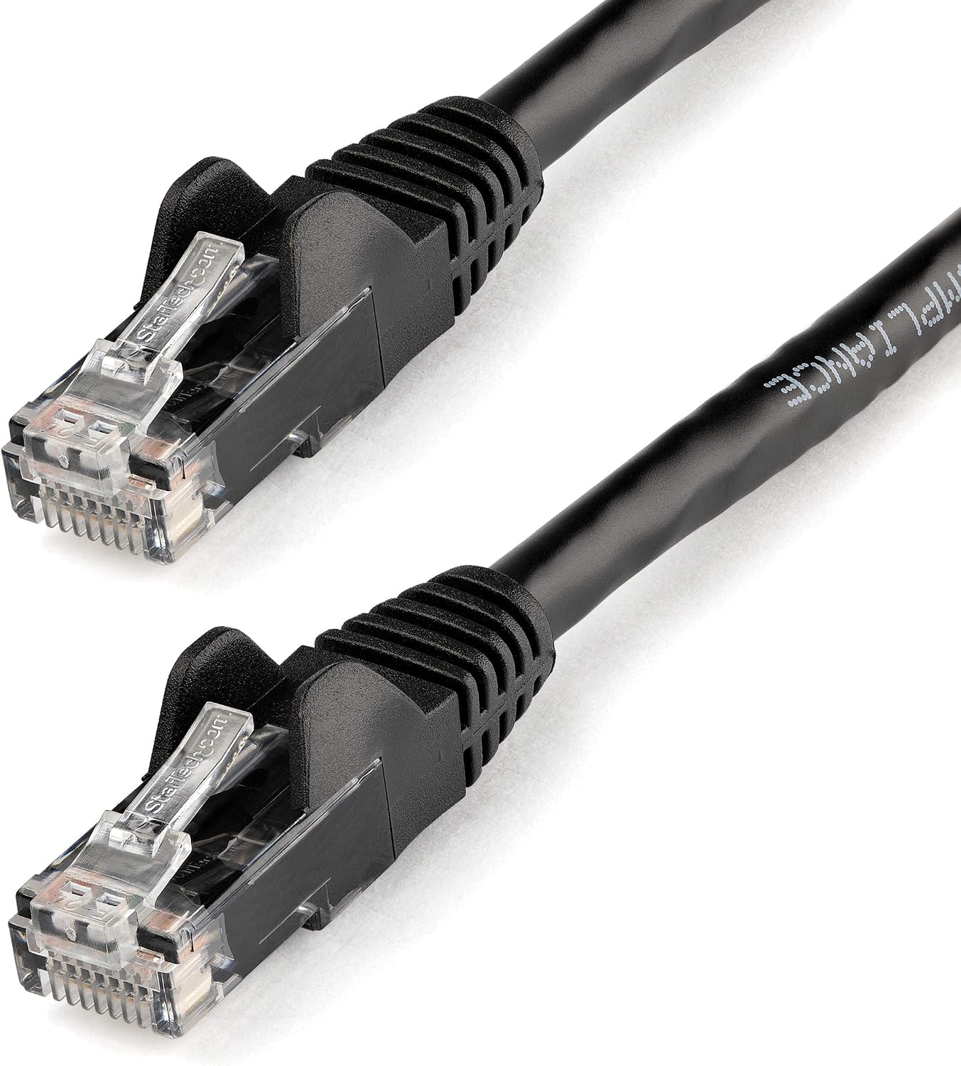 StarTech.com 2m CAT6 Ethernet Cable - Black CAT 6 Gigabit Ethernet Wire -650MHz 100W PoE++ RJ45 UTP Category 6 Network/Patch Cord Snagless w/Strain Relief Fluke Tested UL/TIA Certified (N6PATC2MBK)
