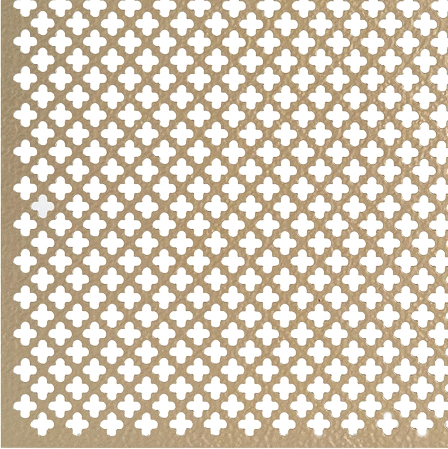 MD Building Products M-D Building Products 56016 .020-Inch Thick 1 2-Feet Cloverleaf Aluminum Sheet, Brass, No Size