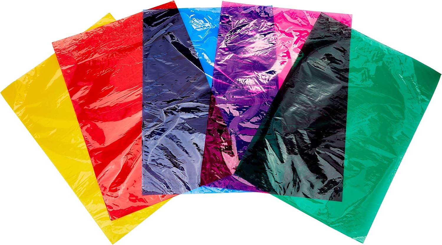 Scola Clear Wrap Sheets, A4 Size, 48 Sheets, 6 Colours, Photography Sheets, Art and Crafts Projects, Ideal for Schools and Children