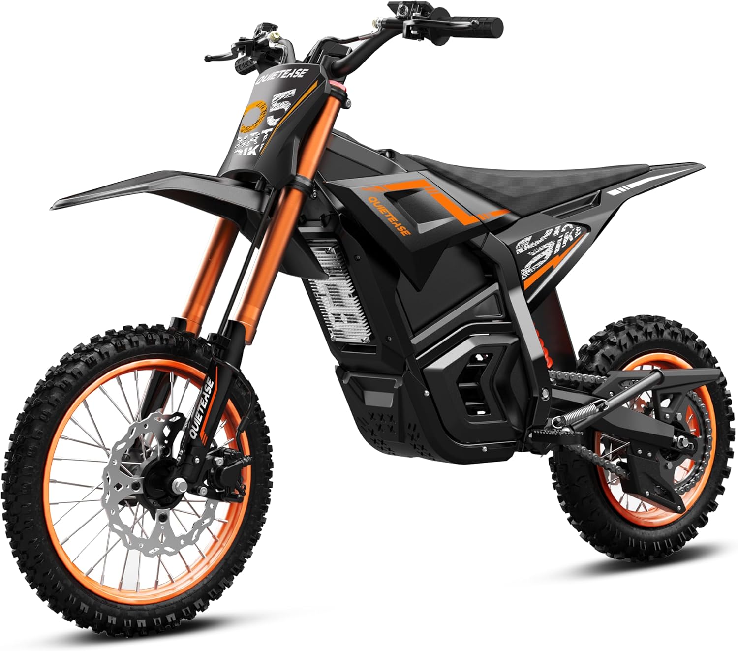 Electric Dirt Bike for Adults Teens, 3000W Brushless 220Nm Motor - 45° Slope, 38 MPH, 48V/23.5Ah Removable Battery, Dual Hydraulic Brakes & Full Suspension Electric Motorcycle for Age 13+