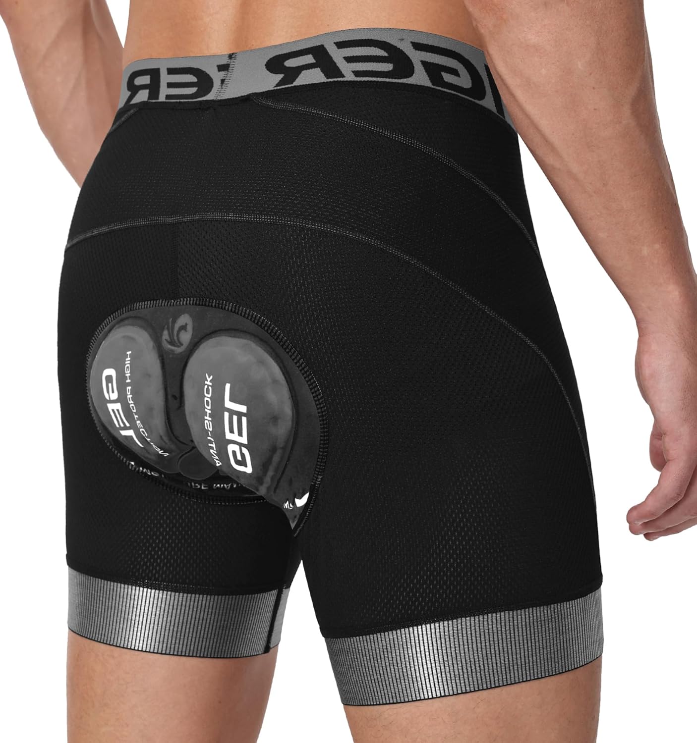 X-TIGER Bike Shorts for Men 5D Gel Padded Anti-Slip Leg Cycling Underwear Mountain Bicycle Riding Road Biking Liner