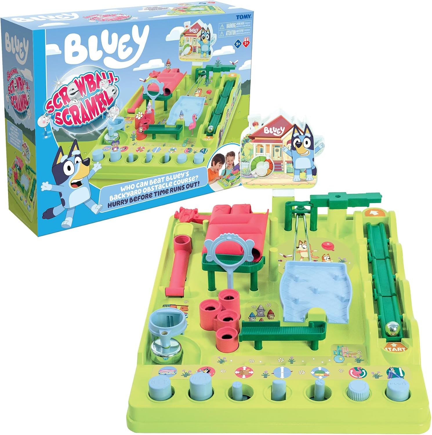 TOMY Bluey Screwball Scramble Marble Maze Game