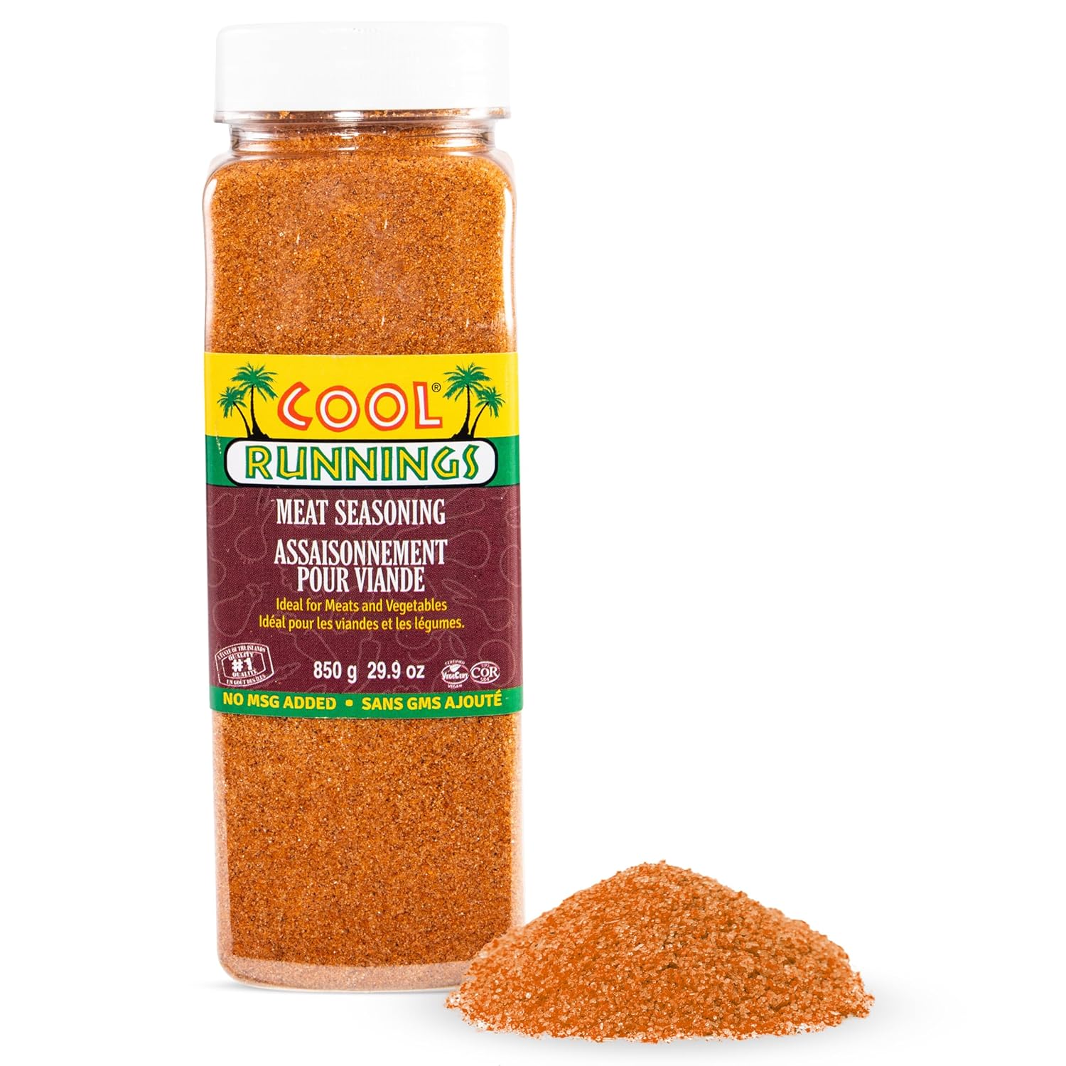 Cool Runnings USA Meat Seasoning 850g - Robust and Flavorful Blend for Marinating, Roasting, and Grilling Beef, Pork, Lamb and Chicken