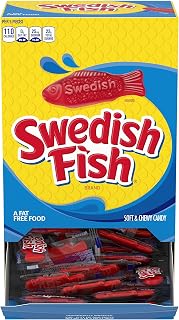 Swedish Fish 43146 Grab-and-Go Candy Snacks in Reception Box, 240-Pieces/Box