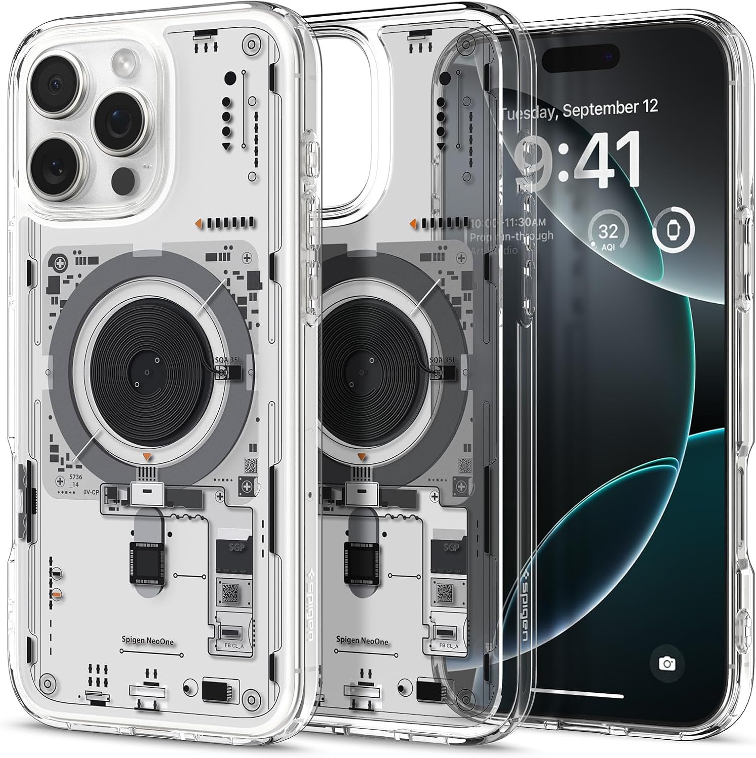 Spigen Ultra Hybrid MagFit Direct Digital Printing Case for iPhone 16 Pro Max [Custom Design][Compatible with Magsafe] - Neo One