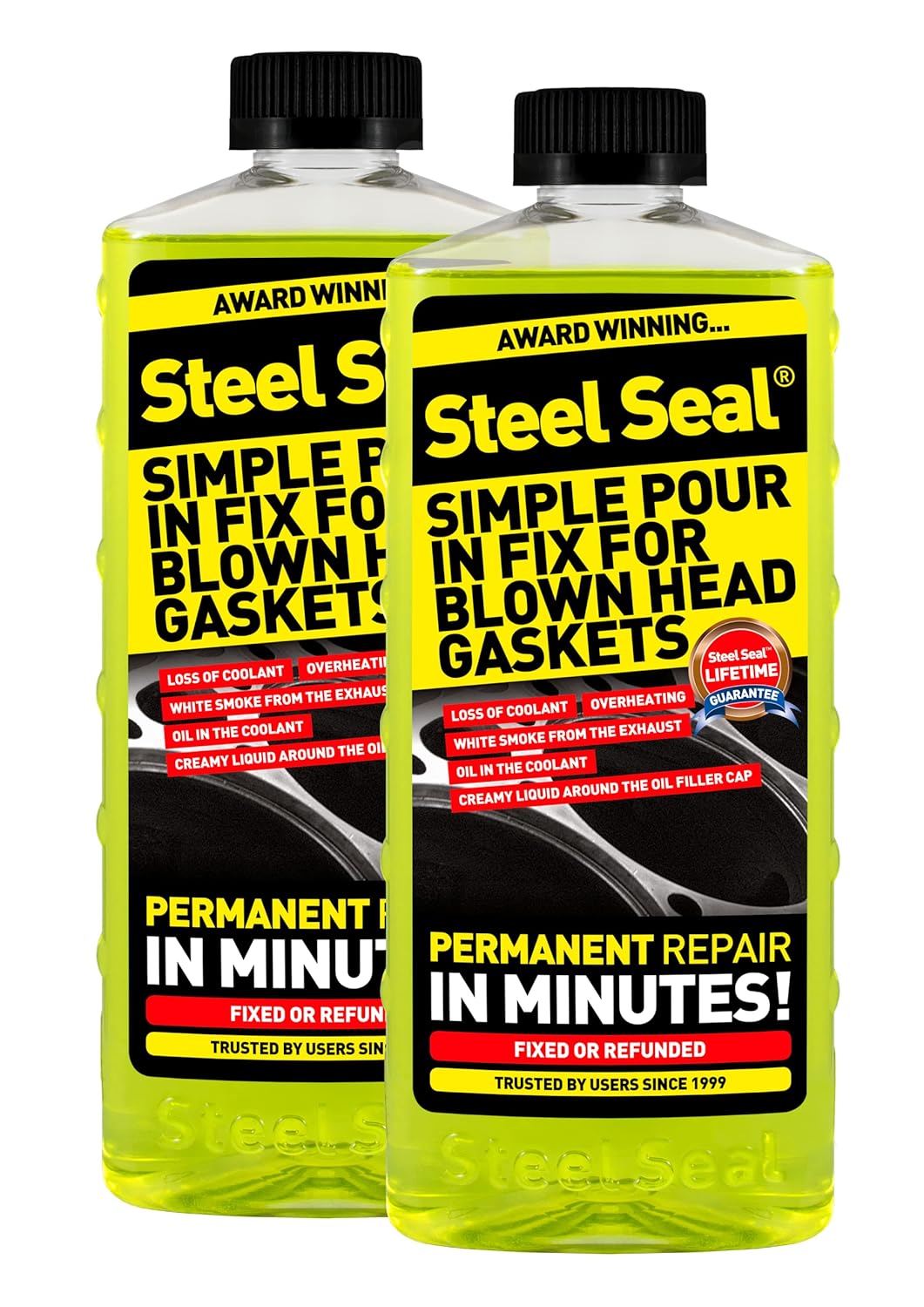 Steel Seal Blown Head Gasket Fix Repair Sealer - 6 Cylinder