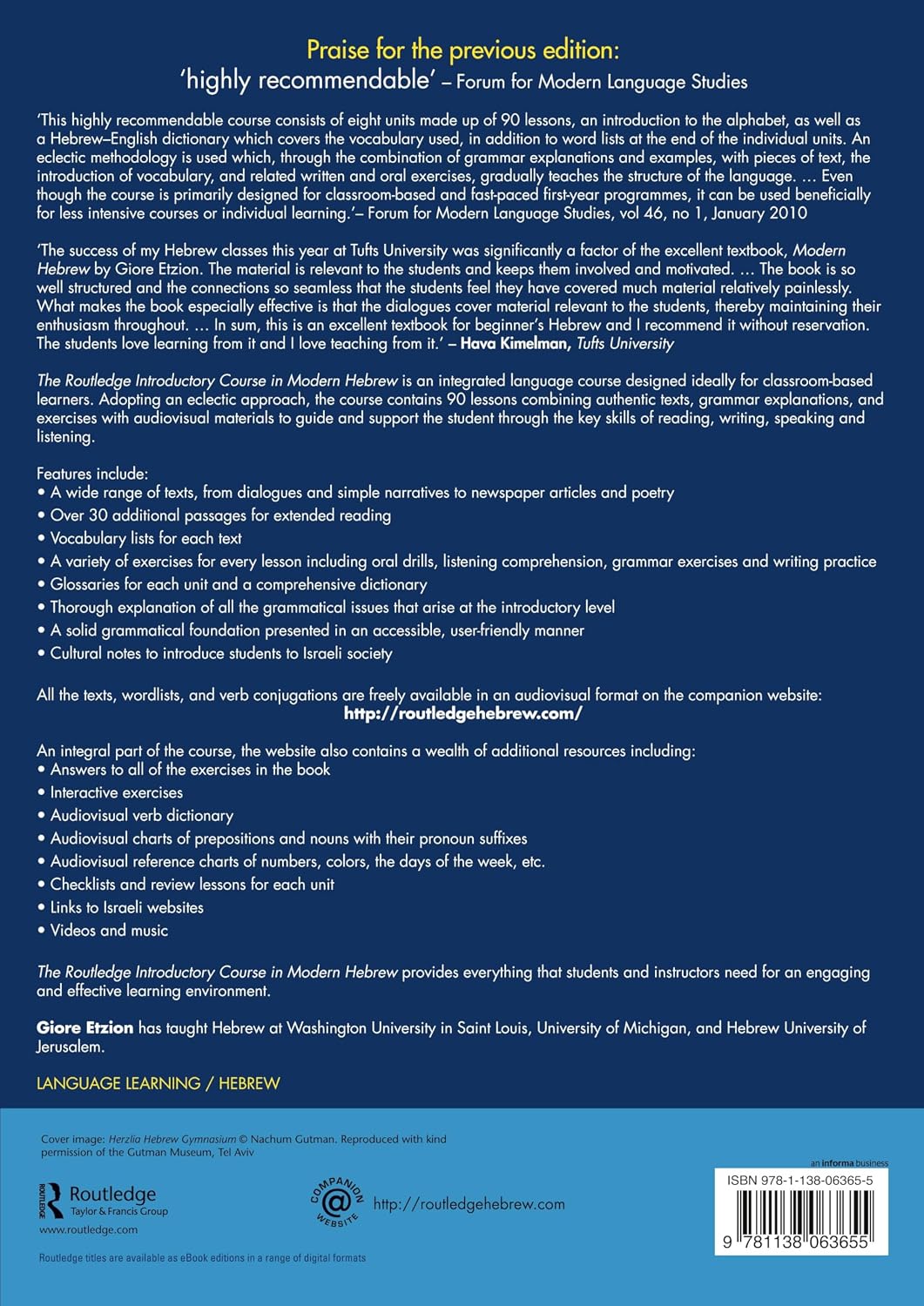 The Routledge Introductory Course in Modern Hebrew: Hebrew in Israel