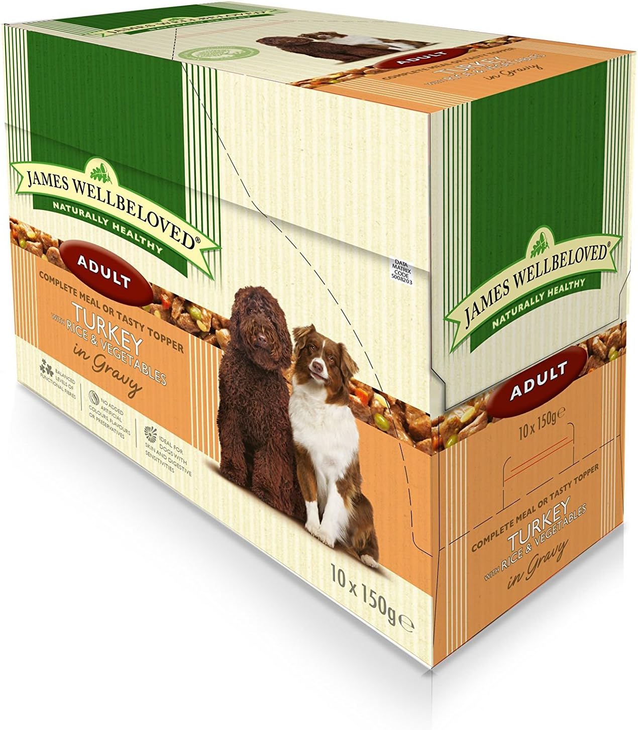 40 x 150g James Wellbeloved Adult Turkey and Rice Pouches Multibuy