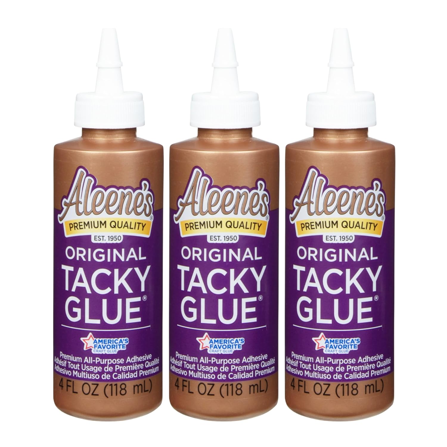 Aleene's Aleenes, Ilovetocreate Original Tacky Glue 118ml 3pcs, Pack 3