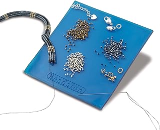 Beadalon Bead Mat Tacky 4.25-Inch-by-4.25-Inch,Blue