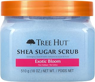 Tree Hut Exotic Bloom Shea Sugar Exfoliating & Hydrating Scrub, 18 oz