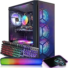 STGAubron Gaming Desktop PC, Radeon RX 5700 8G, Intel Core i5 up to 3.6G, 16G RAM, 512G SSD, 600M WiFi, BT 5.0, RGB Fan x 6, Windows 10 Home